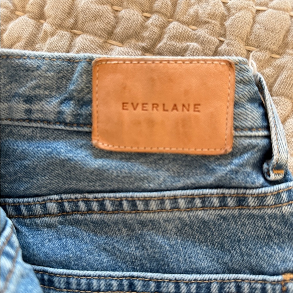 Everlane The High Rise Cheeky Straight Jeans Light/Mid Wash 27 Regular - Picture 6 of 7